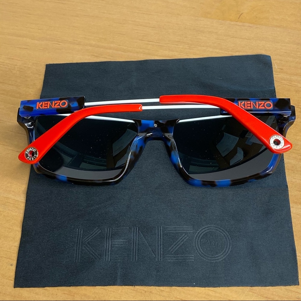 BNIP KENZO Paris Blue Tortoise Frame Glasses - Picture 6 of 16